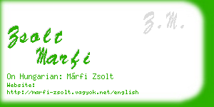zsolt marfi business card